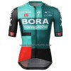 Maglia 2022 BORA-Hansgrohe Manica Corta Verde Nero Maglia 2022 BORA-Hansgrohe Manica Corta Verde Nero